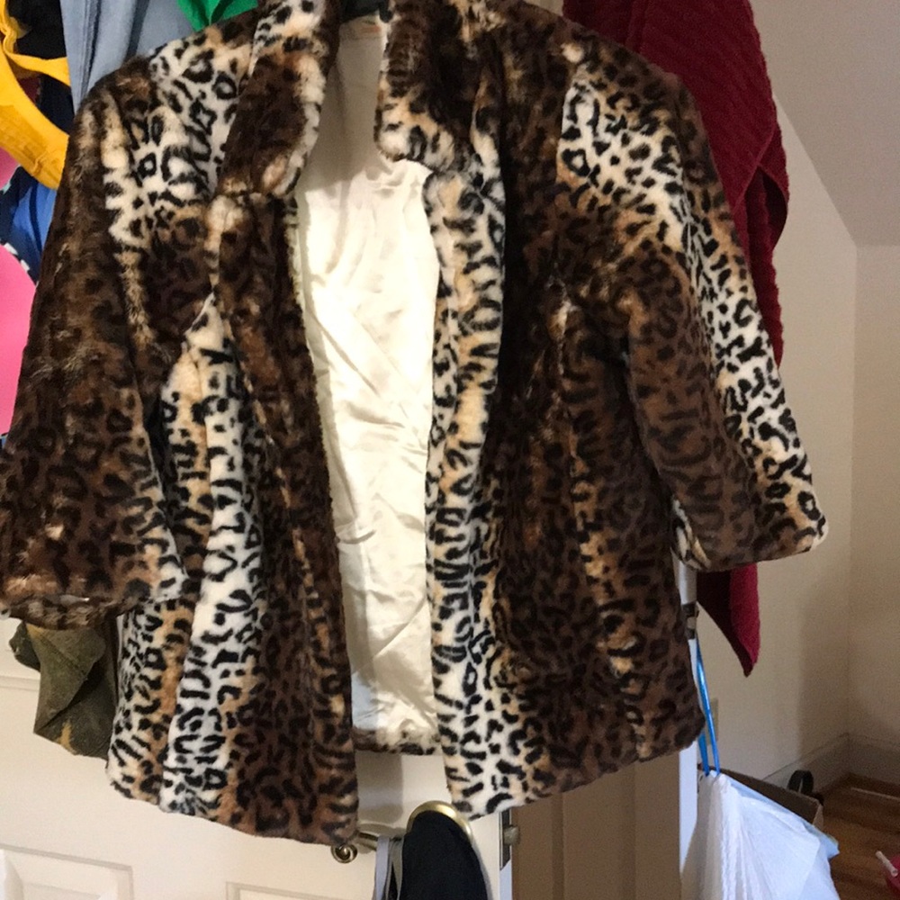 Never used leopard jacket